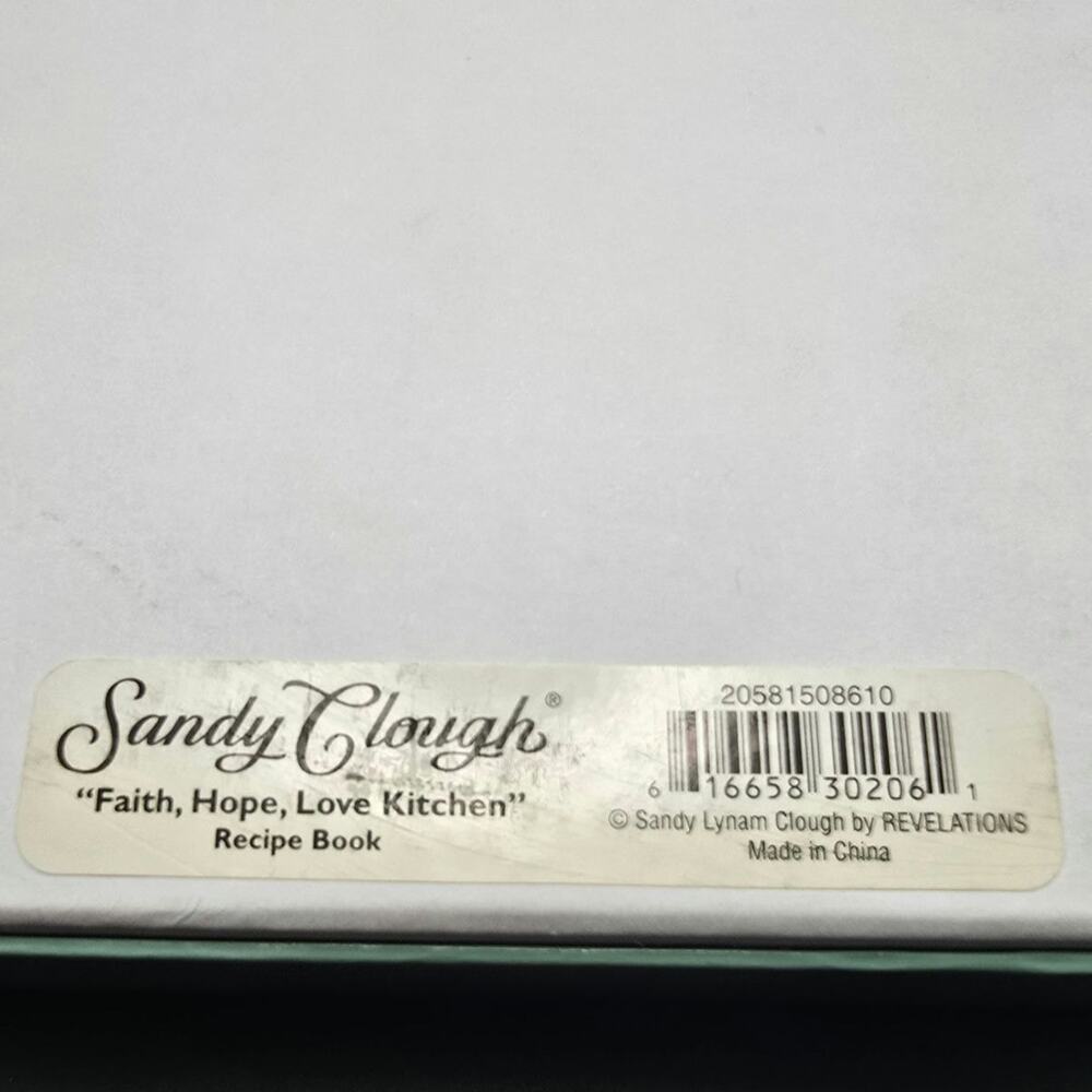 Vintage Sandy Lynam Clough Recipe Book New with Box Faith Hope Love Kitchen - Picture 12 of 12